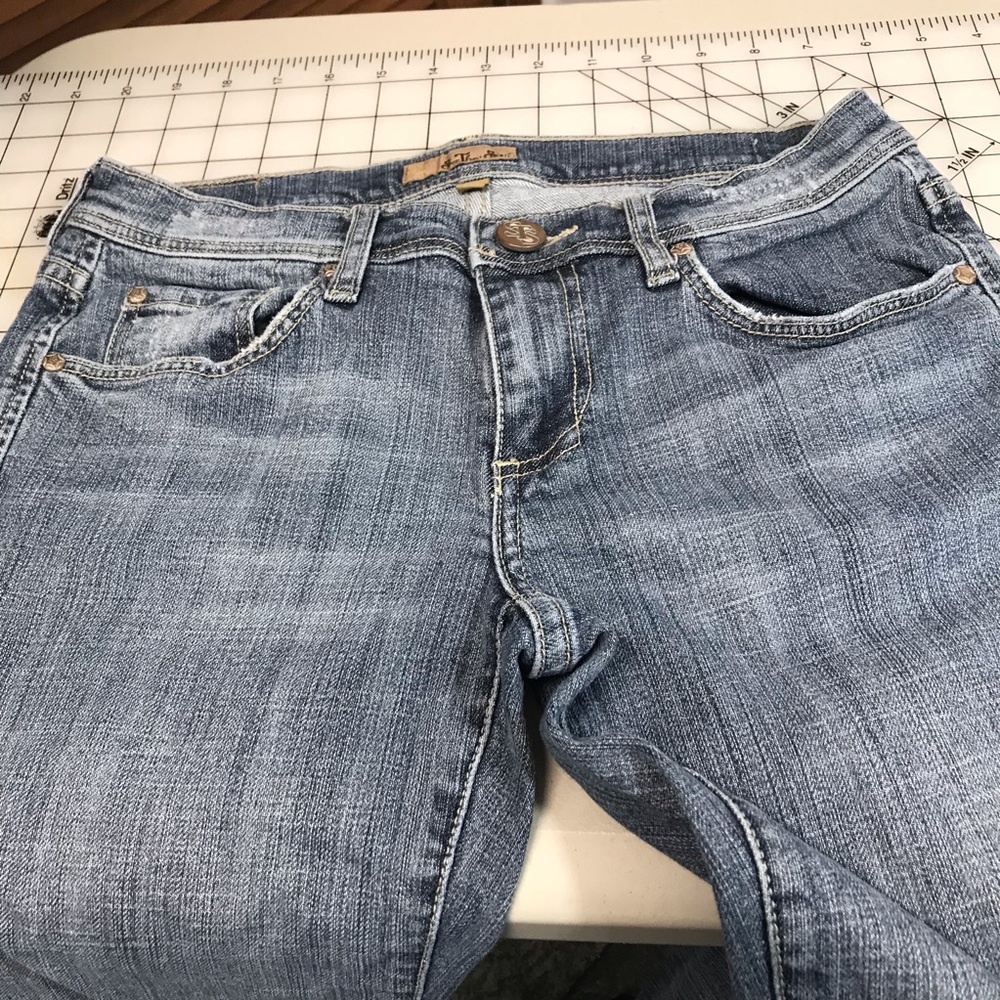 See Thru Soul Women’s Jeans with Flared Legs